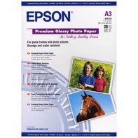 Epson Premium Glossy Photo Paper 255 g, A3 - 20 ark | C13S041315